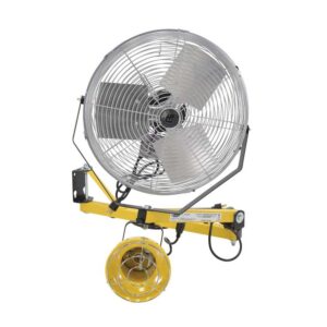 Vestil LL-40-FAN Incandescent Double Arm, Strut Light 40 with 18