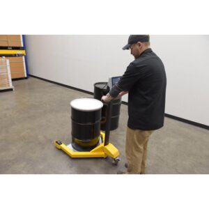 Vestil LO-DC-SCL Low Profile Drum Caddy with Scale