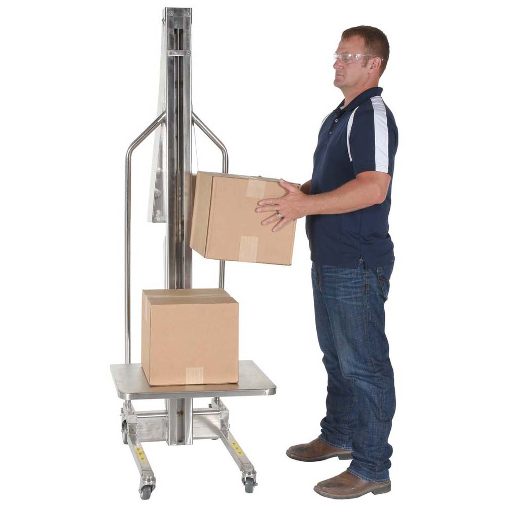 Vestil MWP-440-M-SS Lightweight Manual Stainless Steel Lift 440 Cap
