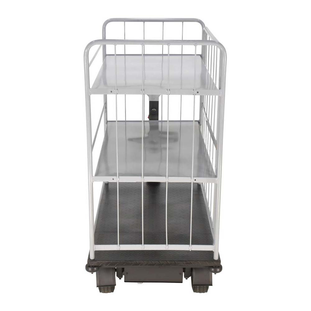 Vestil NE-CART-4 Traction Drive Cart-2 Shelves Side Load