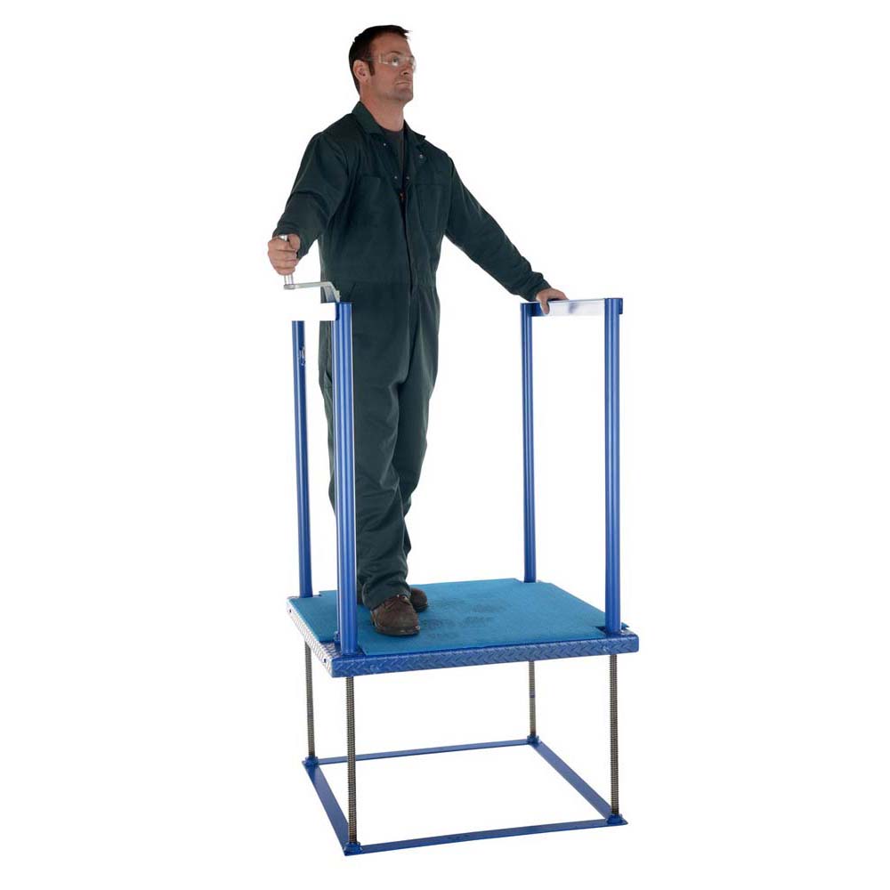 Vestil Ergo Posi-Crank Platform with Mat