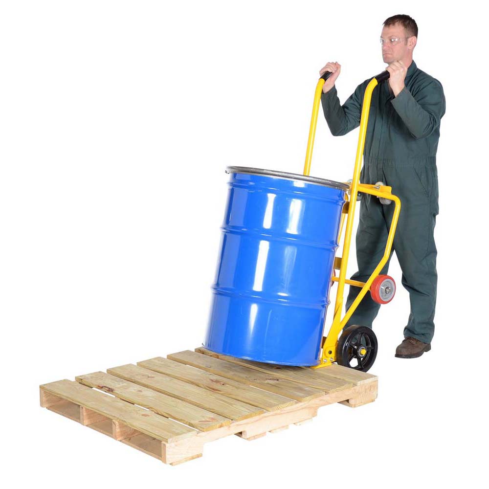 Vestil RDBT-MR Drum Truck Cradle with Mold-On-Rubber Wheel