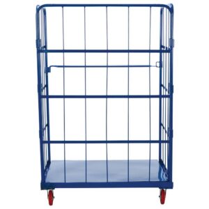 Vestil ROL-3143-1 Blue Nestable Roller Container 1 Shelf
