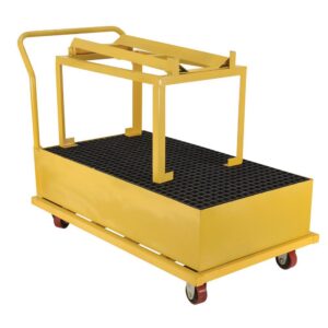 Vestil SRBC-HR-YL Yellow Spill Pallet-Horizontal 1.2K 30 x 52 x 60