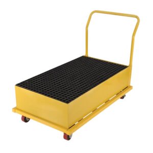 Vestil SRBC-YL-2 Yellow Spill Pallet-Vertical 1.2K 54 x 34 x 40