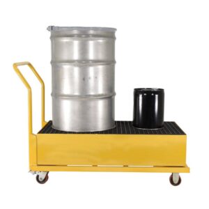 Vestil SRBC-YL-2 Yellow Spill Pallet-Vertical 1.2K 54 x 34 x 40