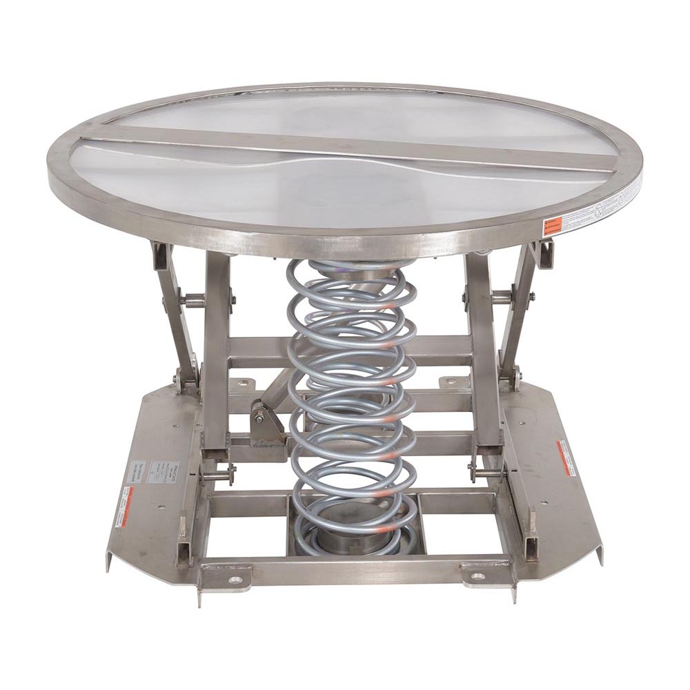 Vestil SST-45-PSS Spring Scissor Table Partial Stainless Steel 4,500