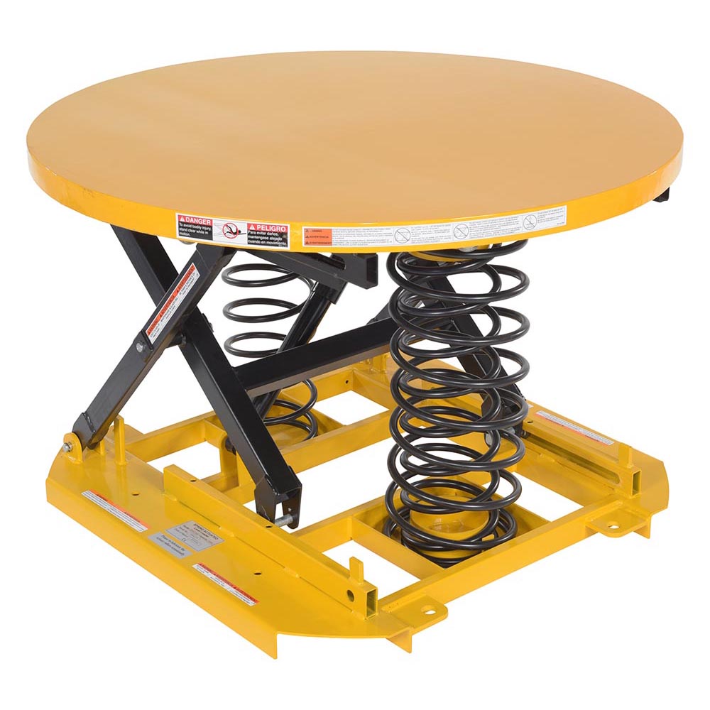 Vestil SST-45-ST Spring Scissor Table Solid Steel Top 4,500