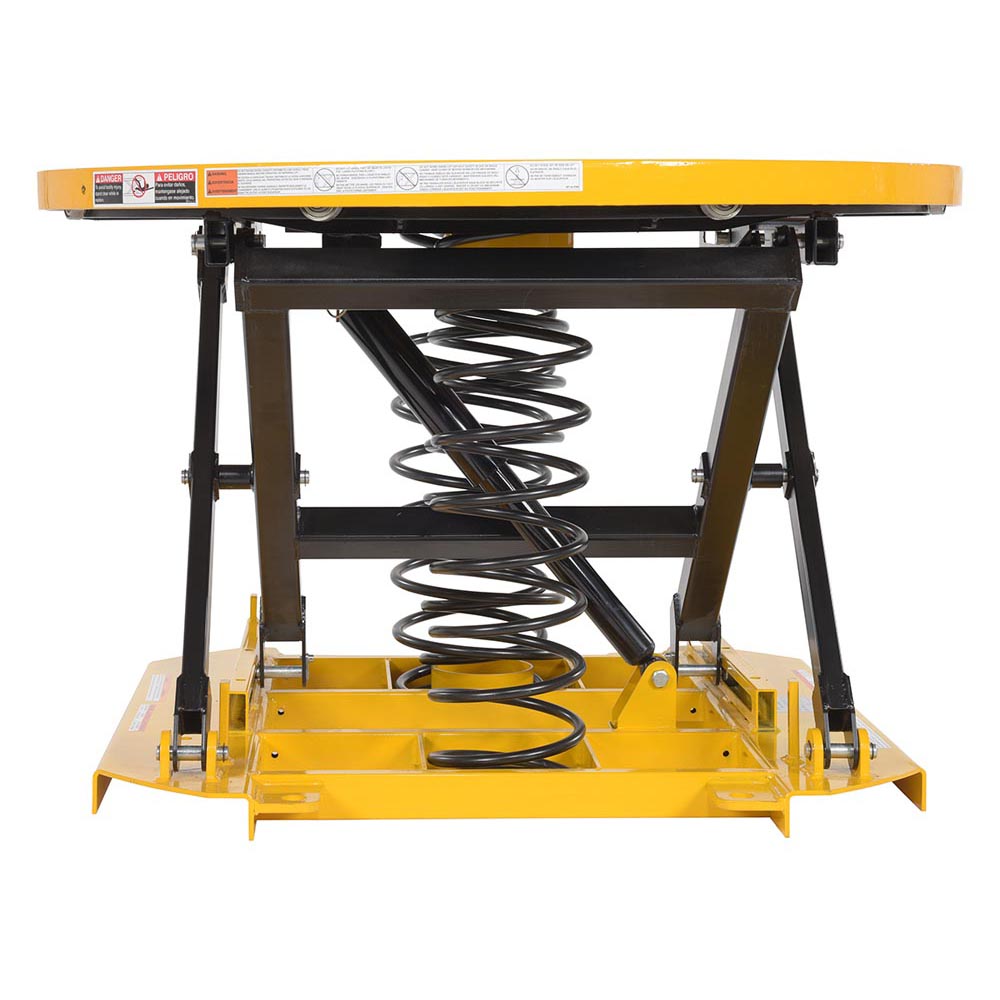 Vestil SST-45-ST Spring Scissor Table Solid Steel Top 4,500