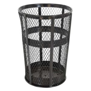 Vestil Trash Receptical Exp Metal Round 48 Gallon