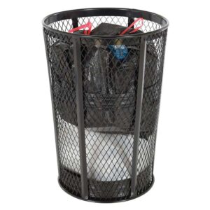 Vestil Trash Receptical Exp Metal Round 48 Gallon