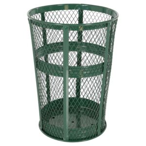 Vestil Trash Receptical Exp Metal Round 48 Gallon