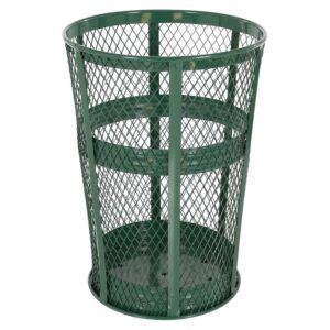 Vestil Trash Receptical Exp Metal Round 48 Gallon
