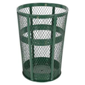 Vestil Trash Receptical Exp Metal Round 48 Gallon