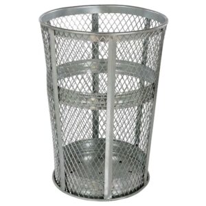 Vestil Trash Receptical Exp Metal Round 48 Gallon