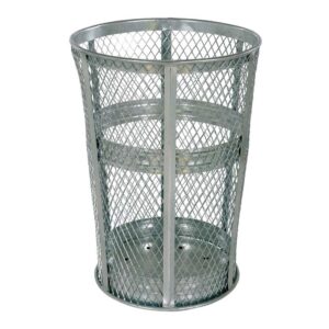 Vestil Trash Receptical Exp Metal Round 48 Gallon