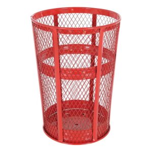Vestil Trash Receptical Exp Metal Round 48 Gallon