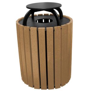 Vestil Trash Receptical Poly Rain Cap Round