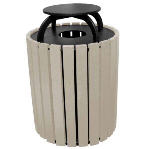 Vestil Trash Receptical Poly Rain Cap Round