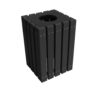 Vestil Trash Receptical Poly Square 22 Gallon