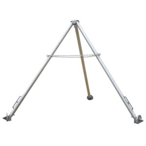 Vestil TRI-AA Aluminum Tripod Stand with Adjustable Height Legs