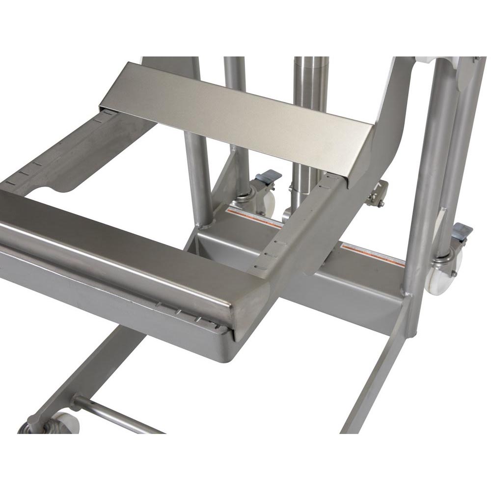 Vestil ULM-HRH-850 Stainless Steel Hydraulic Foot Pump Roll Handler