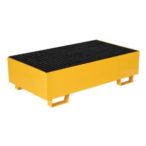 Vestil VSRB-YL-2 Yellow Drum Retention Basin 49 x 27 x 14