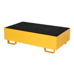 Vestil VSRB-YL-2 Yellow Drum Retention Basin 49 x 27 x 14