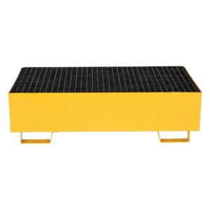 Vestil VSRB-YL-2 Yellow Drum Retention Basin 49 x 27 x 14
