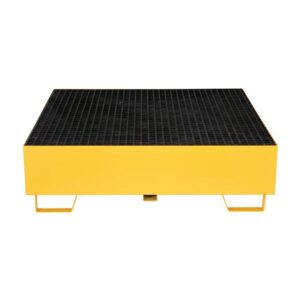 Vestil VSRB-YL-4 Yellow Drum Retention Basin 49 x 49 x 14