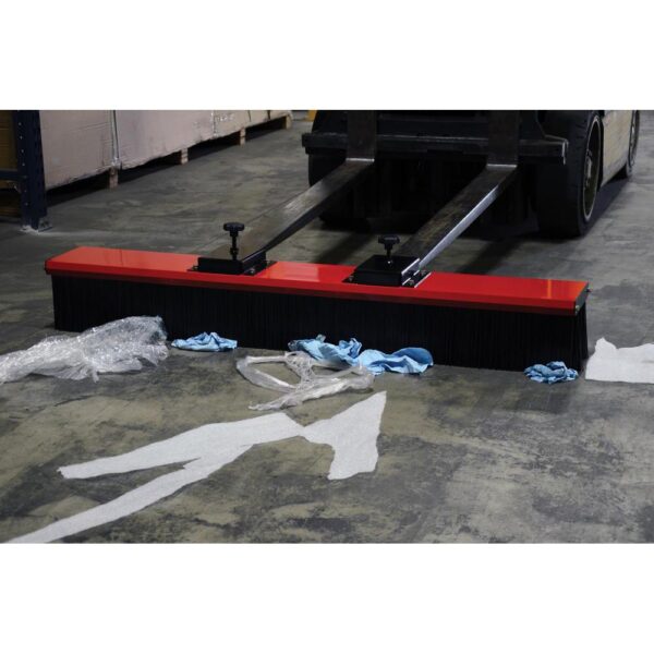 Vestil Fork Truck Mounted Sweeper with Brush