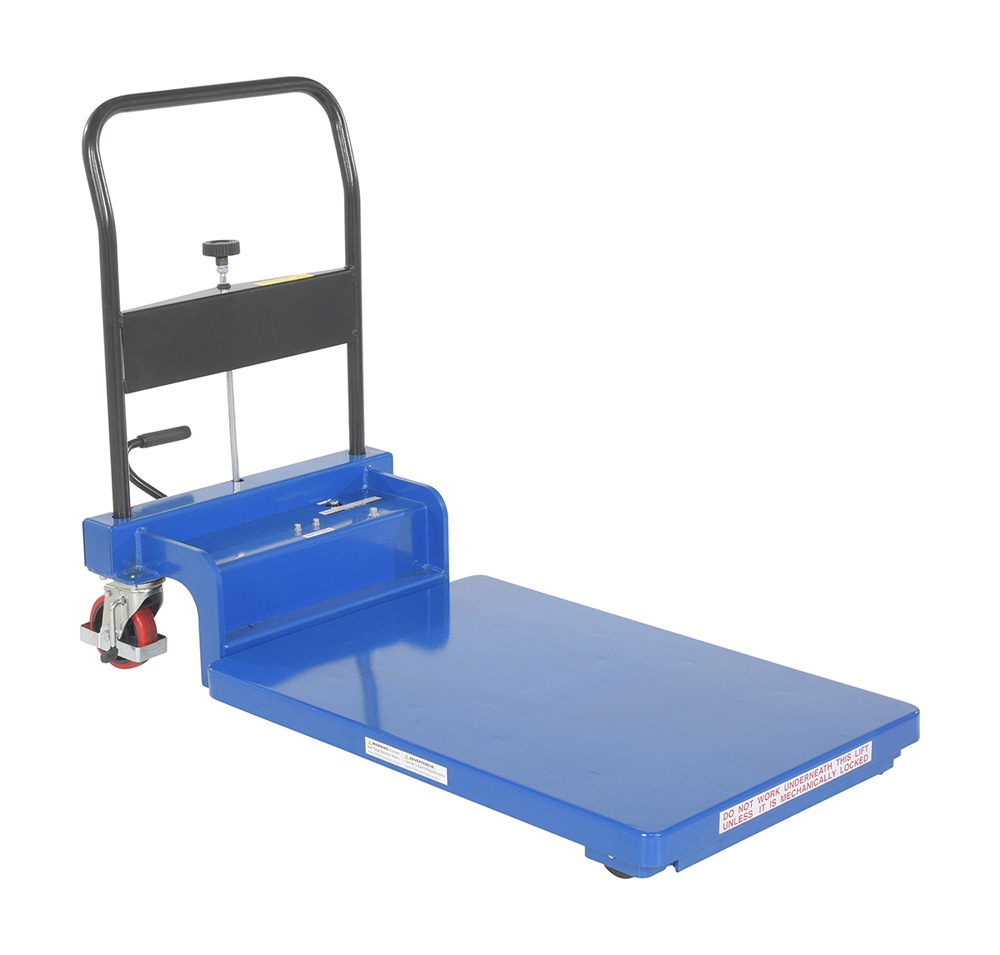 Vestil CART-900-LP-AS Steel Low Profile Scissor Carts with Auto Shift