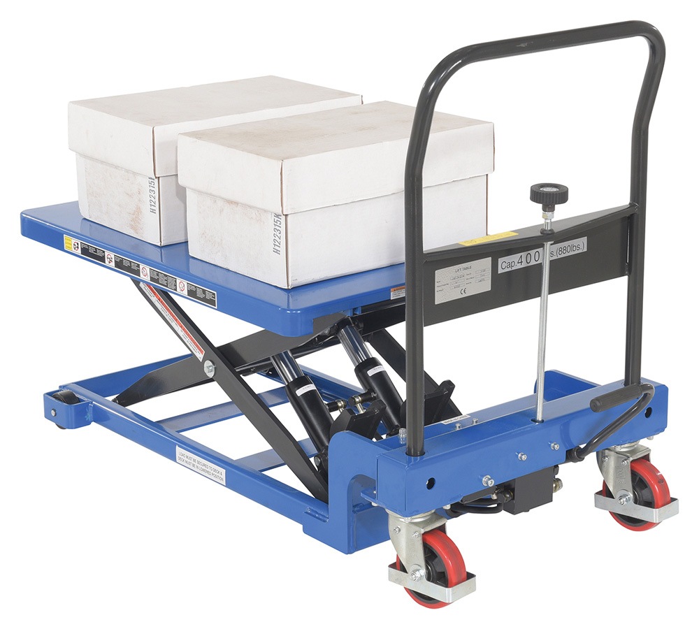 Vestil CART-900-LP-AS Steel Low Profile Scissor Carts with Auto Shift