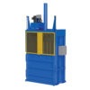Vestil CBB-3000-37 Steel 60" x 30" x 42" Blue/Yellow Cardboard Baler