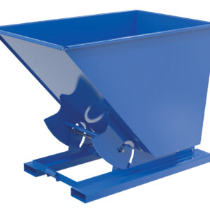 Vestil Steel Heavy Duty No Bump & Dump Hopper - Blue