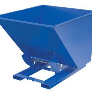 Vestil Steel Heavy Duty No Bump & Dump Hopper - Blue