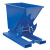 Vestil Steel Heavy Duty No Bump & Dump Hopper - Blue