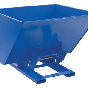 Vestil Steel Medium Duty No Bump & Dump Hopper - Blue