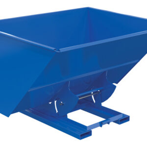Vestil Steel Heavy Duty No Bump & Dump Hopper - Blue