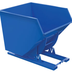 Vestil Steel Heavy Duty No Bump & Dump Hopper - Blue