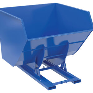 Vestil Steel Heavy Duty No Bump & Dump Hopper - Blue