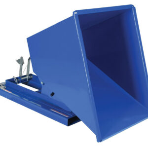 Vestil Steel Heavy Duty No Bump & Dump Hopper - Blue