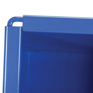 Vestil Steel Heavy Duty No Bump & Dump Hopper - Blue