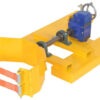 Vestil DCR-RAR-12 Steel Right Angle Yellow Drum Rotator