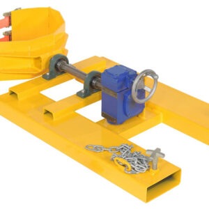Vestil DCR-RAR-12 Steel Right Angle Yellow Drum Rotator