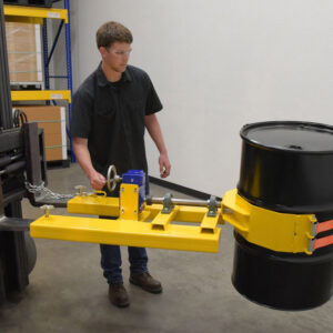 Vestil DCR-RAR-12 Steel Right Angle Yellow Drum Rotator