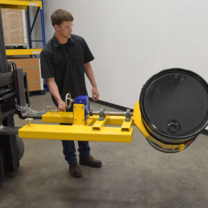 Vestil DCR-RAR-12 Steel Right Angle Yellow Drum Rotator