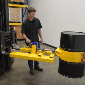 Vestil DCR-RAR-12 Steel Right Angle Yellow Drum Rotator