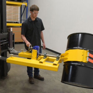 Vestil DCR-RAR-12 Steel Right Angle Yellow Drum Rotator