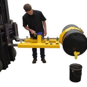 Vestil DCR-RAR-12 Steel Right Angle Yellow Drum Rotator